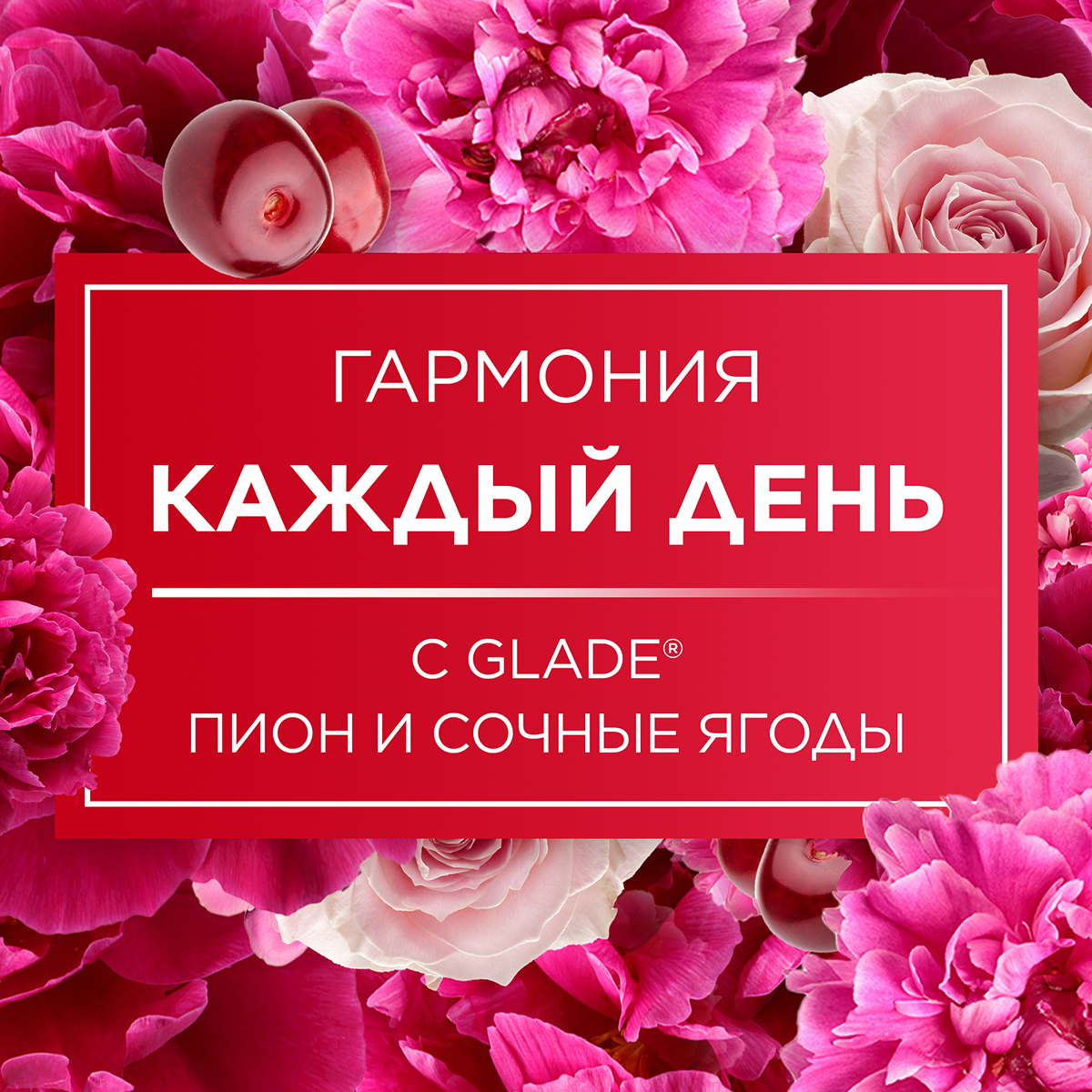 Освежитель воздуха Glade Automatic Пион и сочные ягоды сменный баллон 269 мл