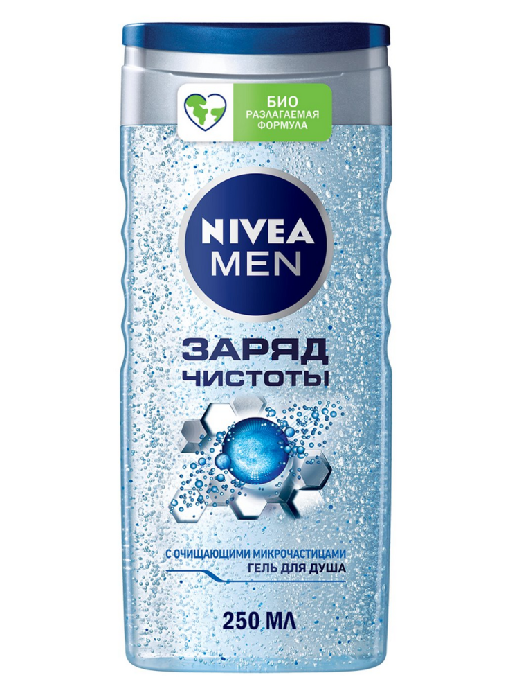 Гель для душа Nivea Men Заряд чистоты 250мл