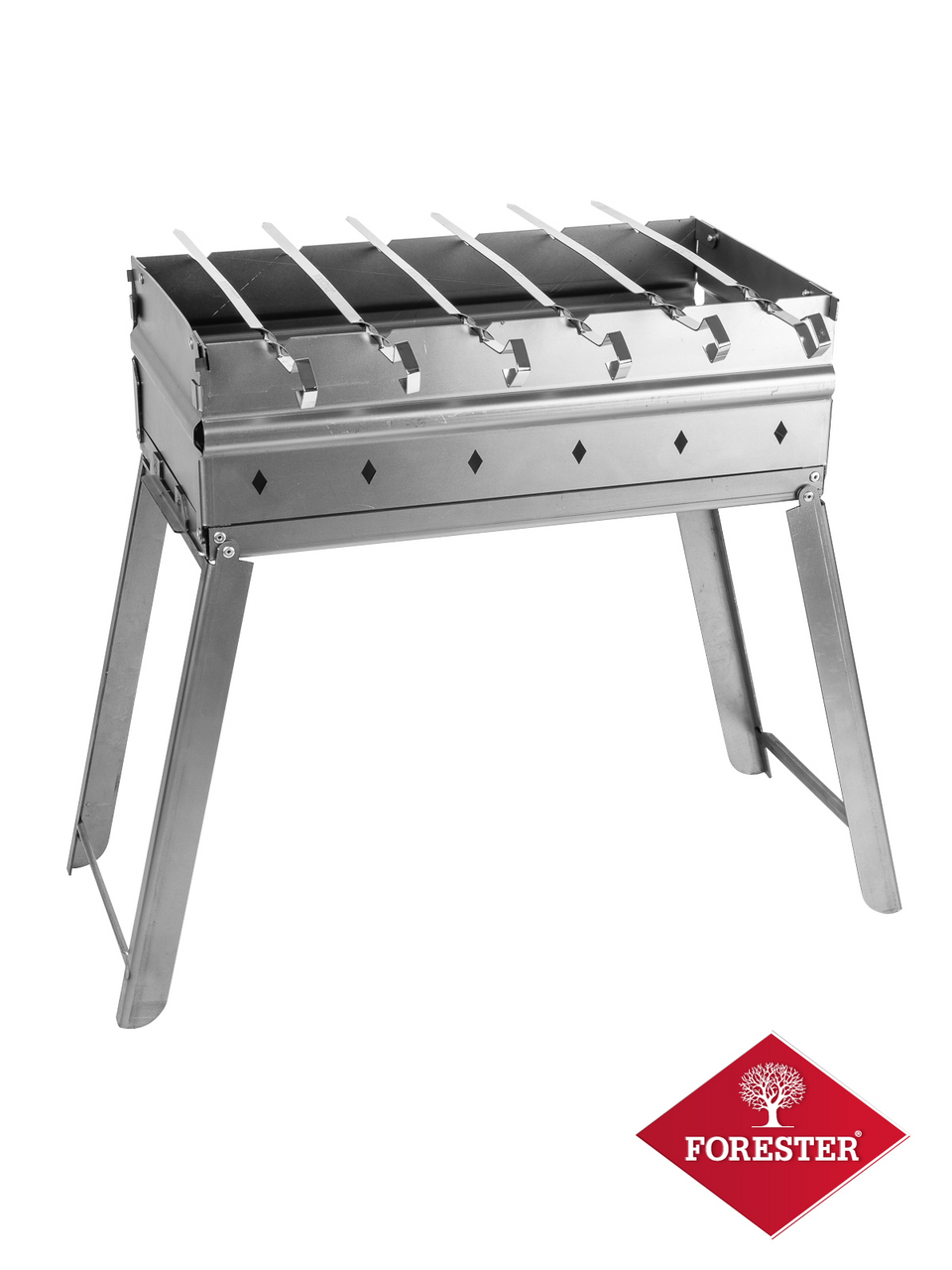 Мангал Forester складной + 6 шампуров в кейсе