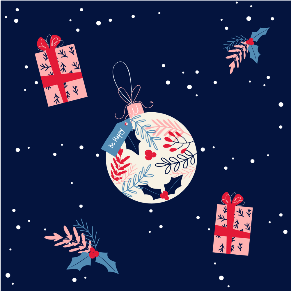 Бумага упаковочная Нг New Year Be Smart, 70x100см