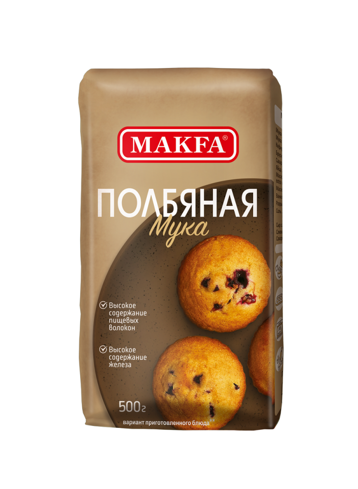 Мука Makfa полбяная, 500г