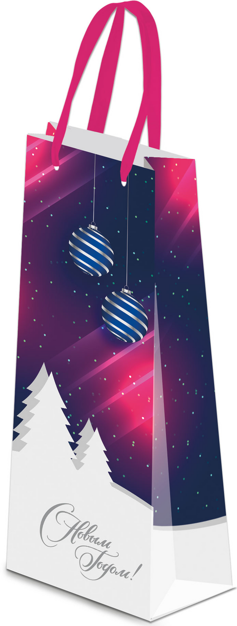 Сумка Academy Style под бутылку тиснение, 12см x 36см