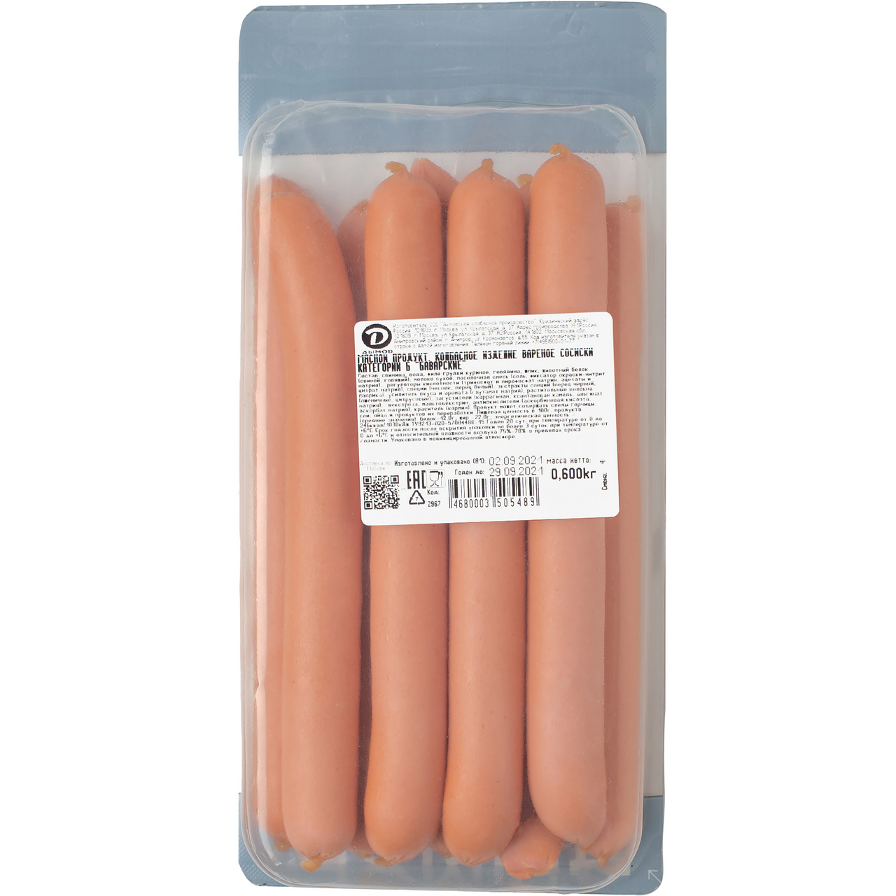 Сосиски Дымов Баварские 600 г