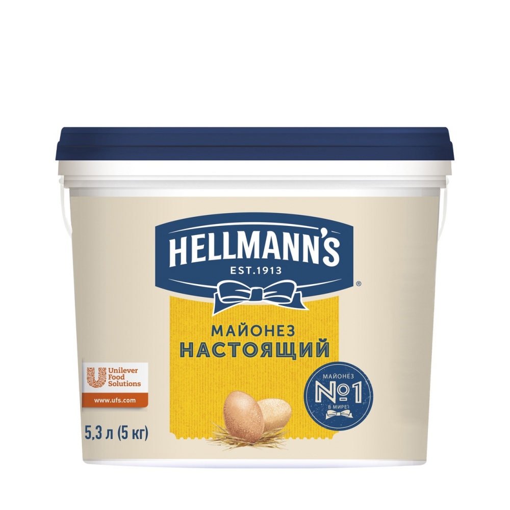 Майонез HELLMANN'S Настоящий , 5л