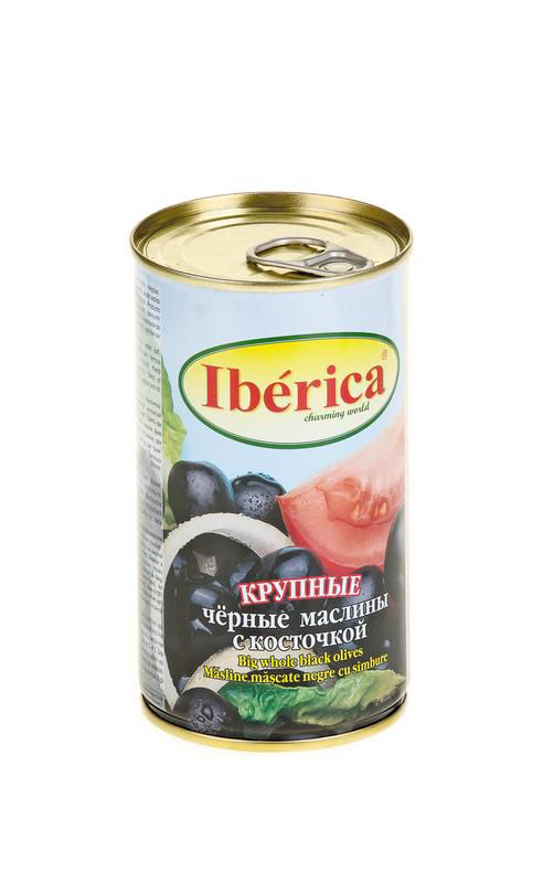 Маслины Iberica крупные с косточкой 420г