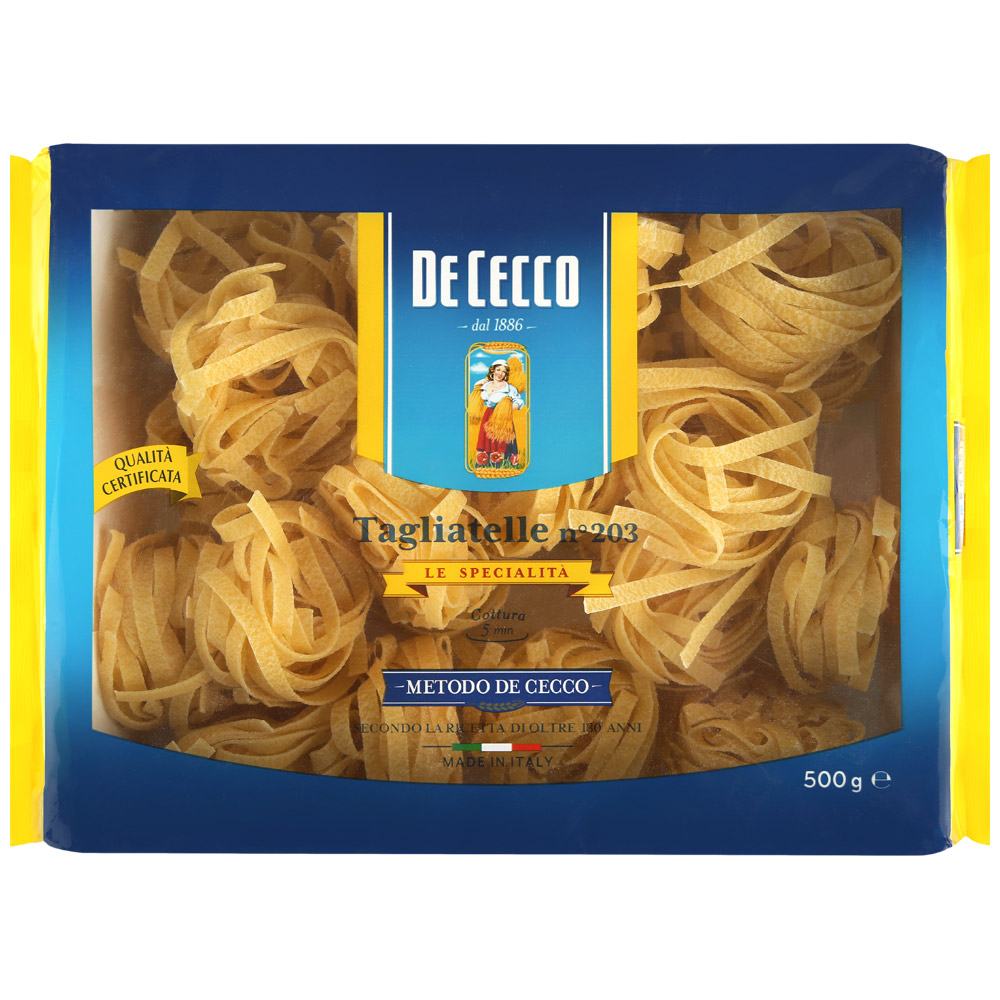 Макароны De Cecco Tagliatelle (Тальятелле-203) гнезда из твердых сортов пшеницы 500г