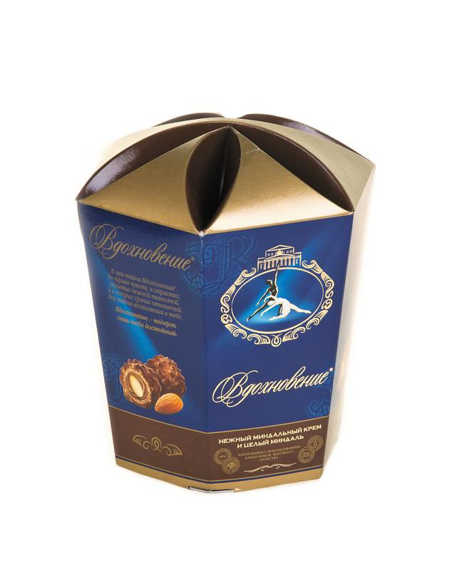 Шоколадные конфеты Вдохновение с миндалём 150г