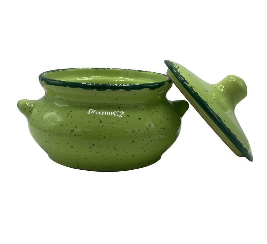 Горшок для запекания Борисовская керамика Лакомка микс цветов, 500мл