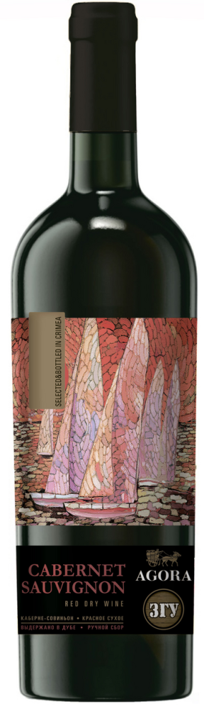 Вино Agora Cabernet Sauvignon красное сухое, 0.75л