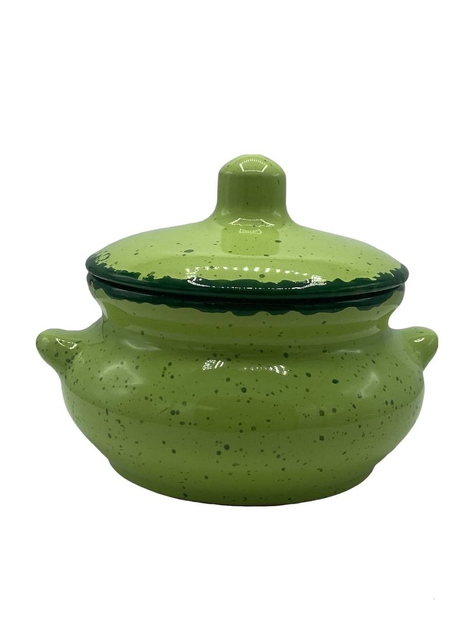 Горшок для запекания Борисовская керамика Лакомка микс цветов, 500мл