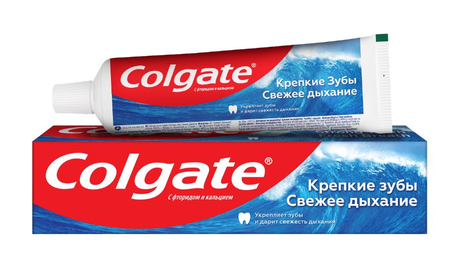 Зубная паста Colgate крепкие зубы и свежее дыхание, 100мл Зубная паста Colgate крепкие зубы и свежее дыхание, 100мл