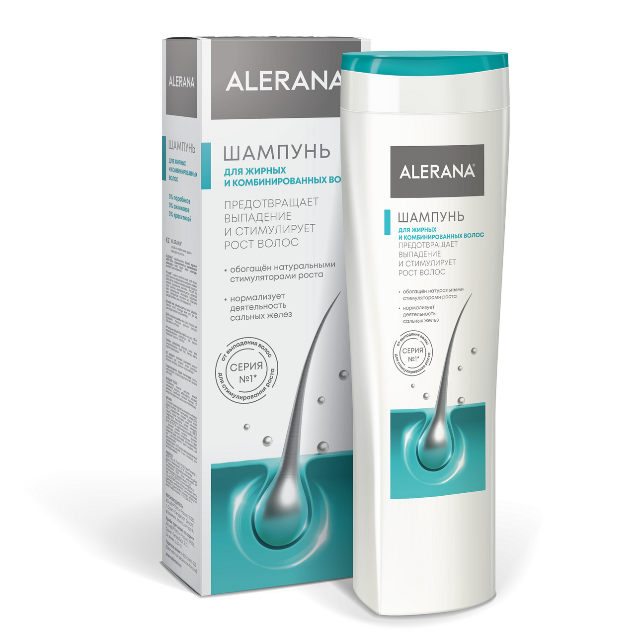 Шампунь Alerana для жирных-комбинированных волос, 250мл