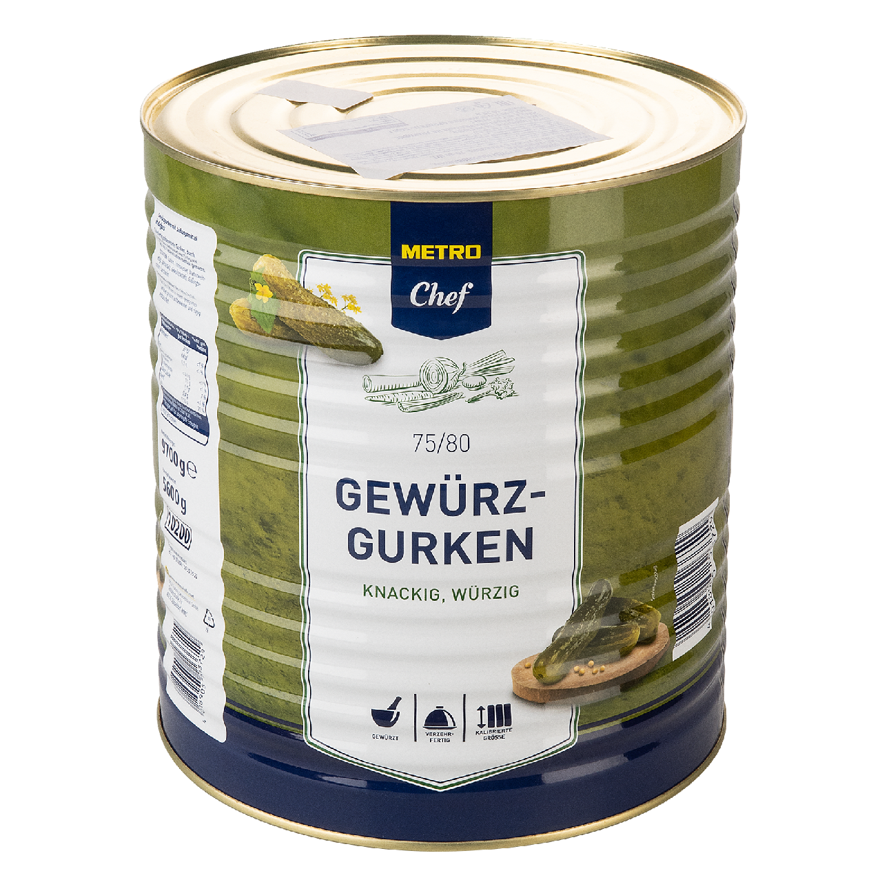METRO Chef Огурцы маринованные 75-80шт, 10л