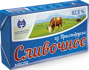 Масло сливочное Нальчикский МК 82.5%, 180г