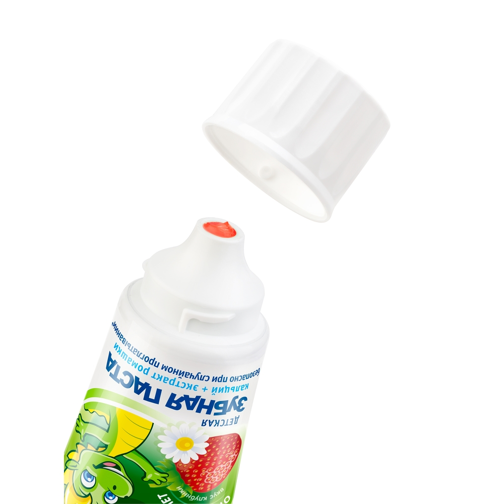 Зубная паста детская Happy Moment Дракоша Клубничная 60 мл