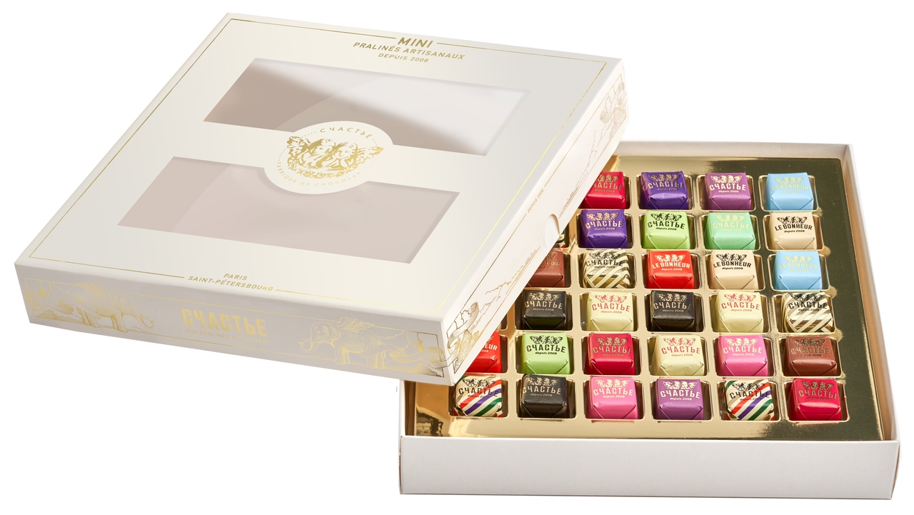 Коллекция конфет мини-пралине Счастье Ассорти, 305г