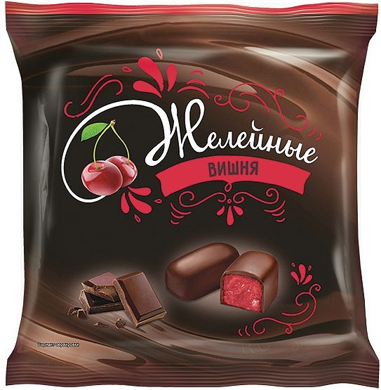 Конфеты Kdv желейные вишневые глазированные, 500г