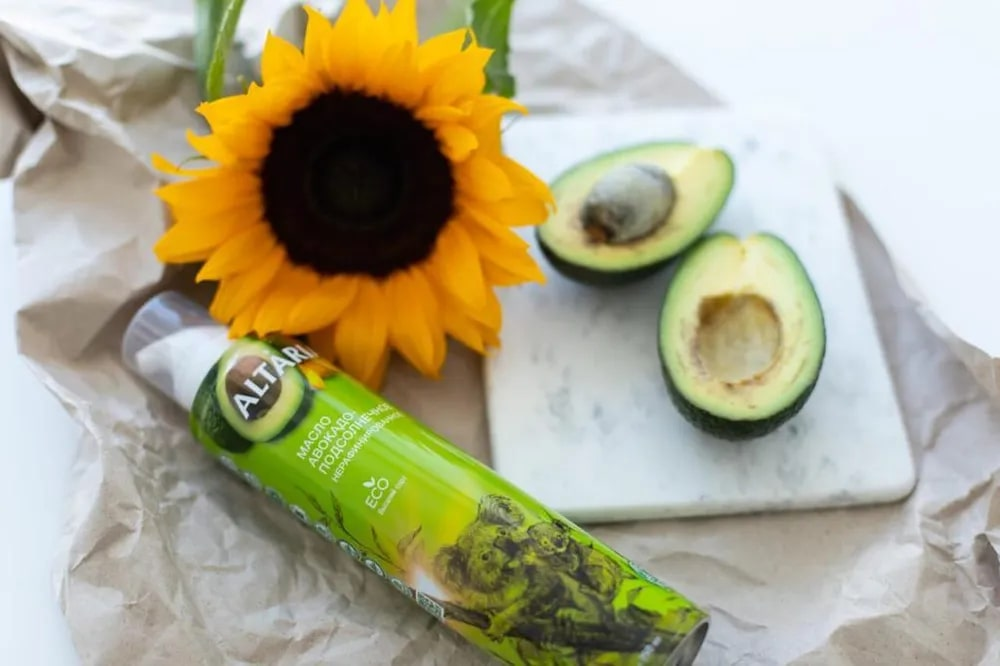 Масло Altaria авокадо-подсолнечное нерафинированное, 250мл