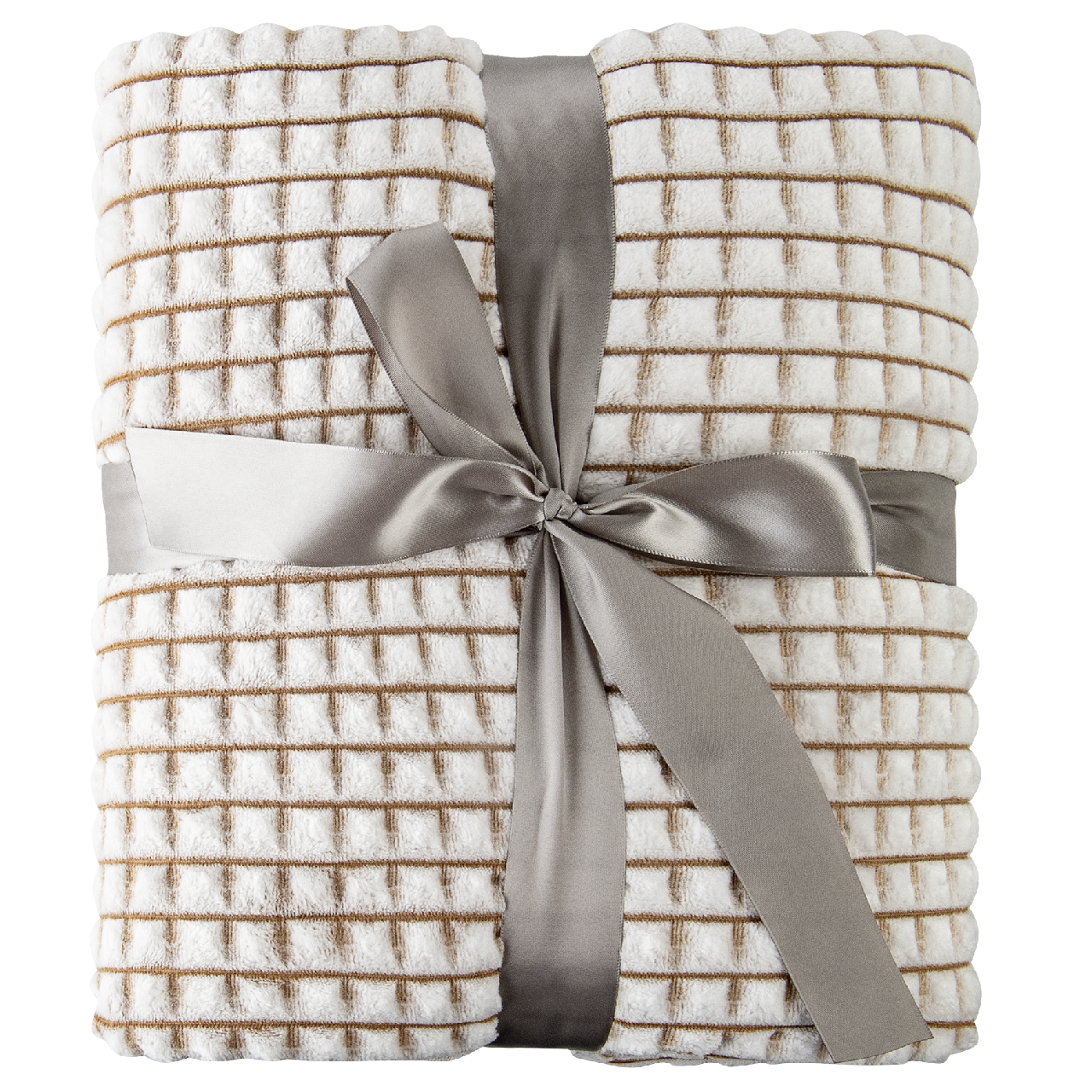 Tarrington House Плед песочный микрофибра велюр 280г, 200 x 220см