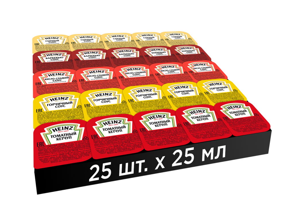 Соус Heinz микс 25шт х 25мл