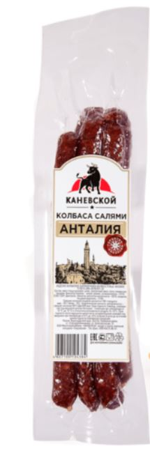 Колбаса Каневской Салями Анталия сырокопченая, ~250г