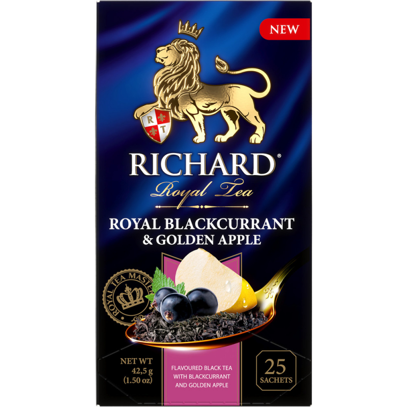 Чай Richard Royal Blackcurrant & Golden Apple (1.7г x 25шт), 43г