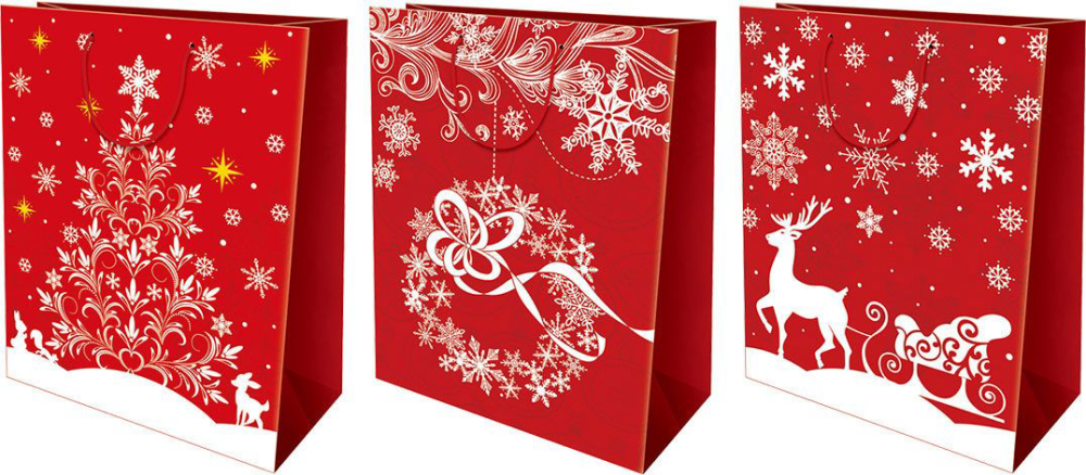 Пакет подарочный новогодний ламинированный Пакет подарочный новогодний ламинированный