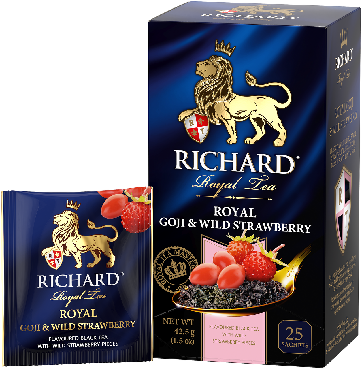Чай Richard Royal Goji & Wild Strawberry ароматизированный (1.7г х 25шт), 42г