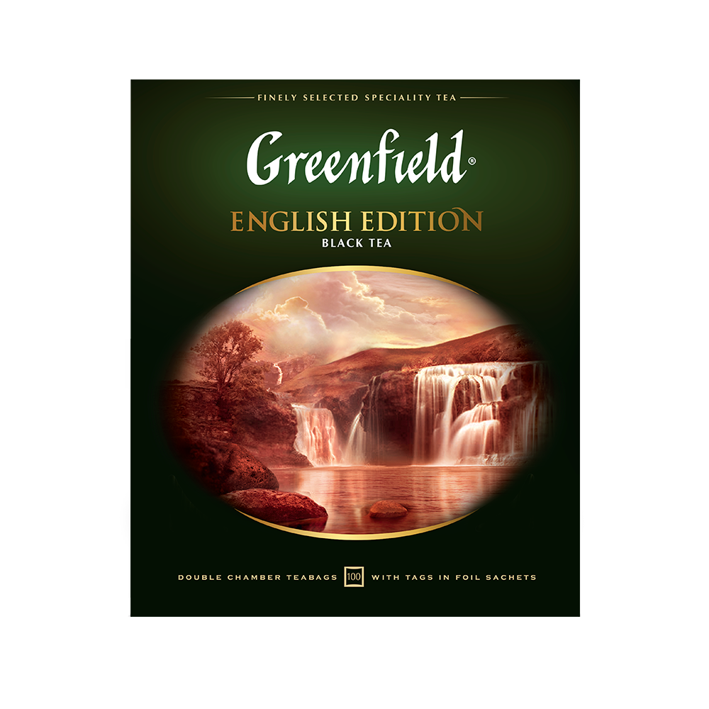 Чай Greenfield English Edition черный 100 пакетиков по 2 г