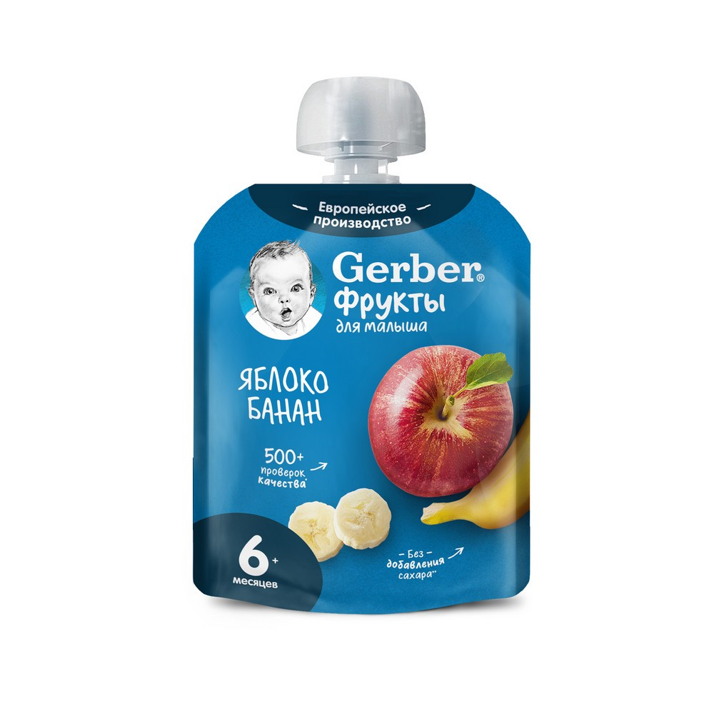 Пюре Gerber яблоко-банан, 90г