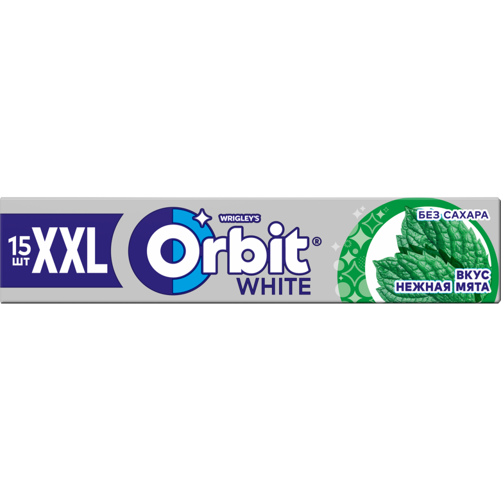 Жевательная резинка Orbit XXL Нежная мята 20,4 г