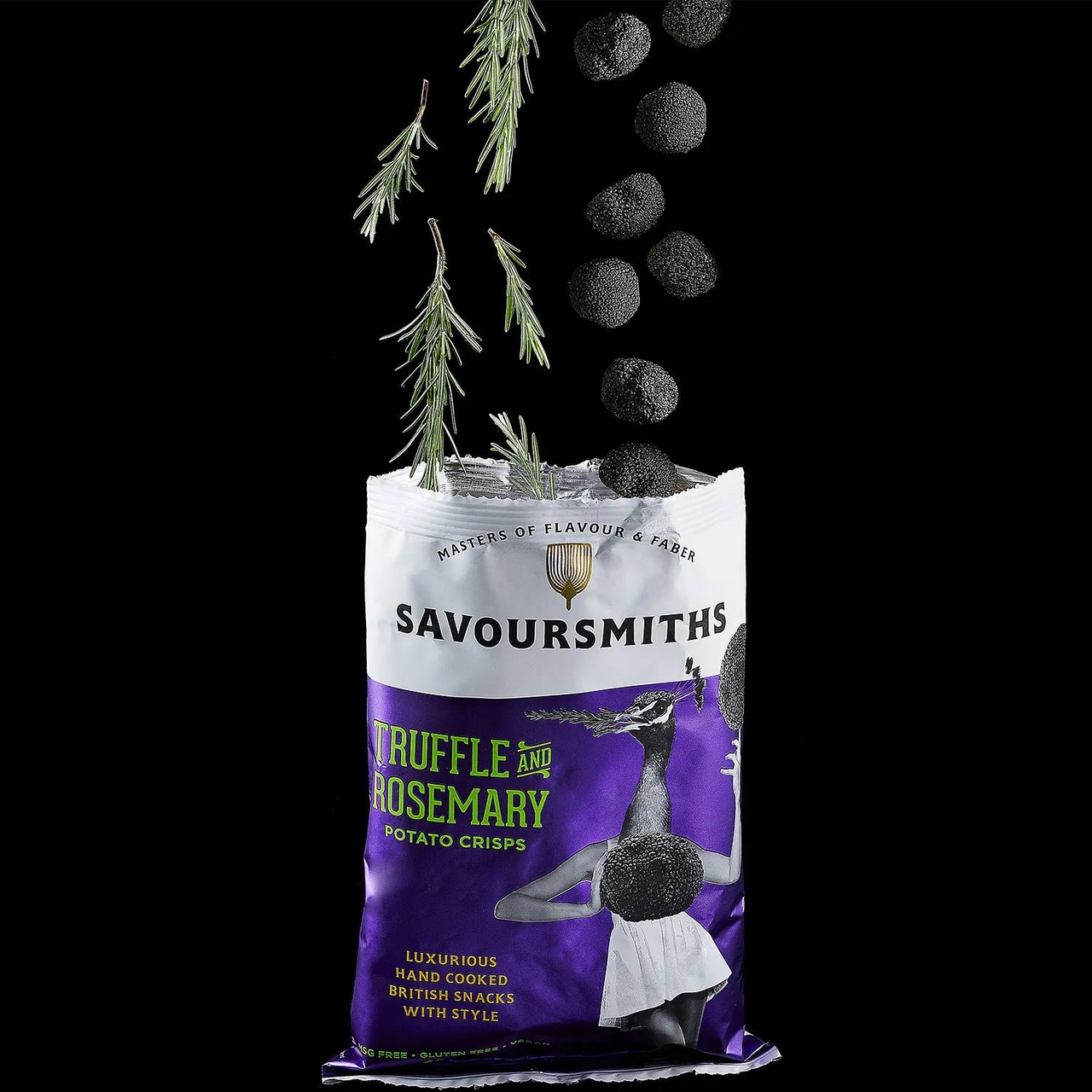 Чипсы Savoursmiths со вкусом трюфеля и розмарина, 150г