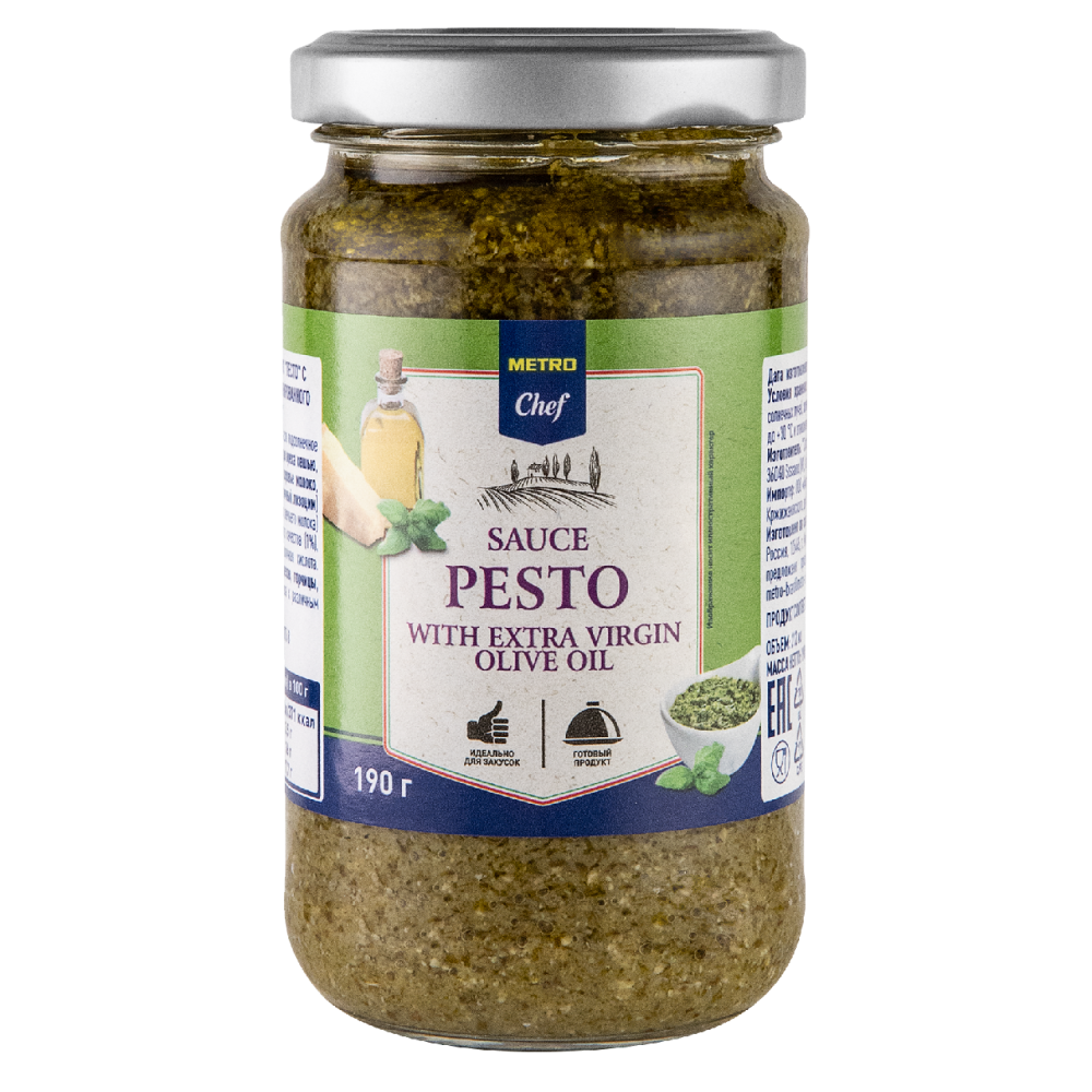 METRO Chef Соус песто с оливковым маслом Extra Virgin, 190г
