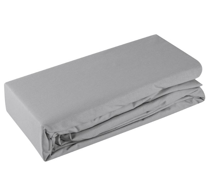 Tarrington House Простыня графит перкаль на резинке, 180 x 200см