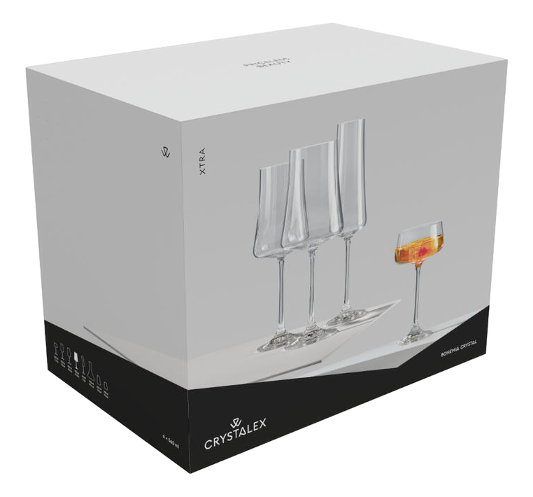 Набор бокалов для красного вина Crystal Bohemia Xtra, 460мл х 6шт