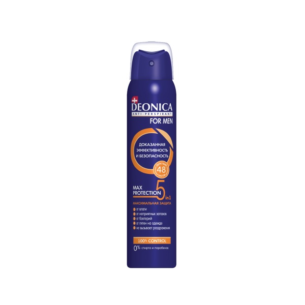 Дезодорант-спрей Deonica Max Protection 5в1 For Men 200мл