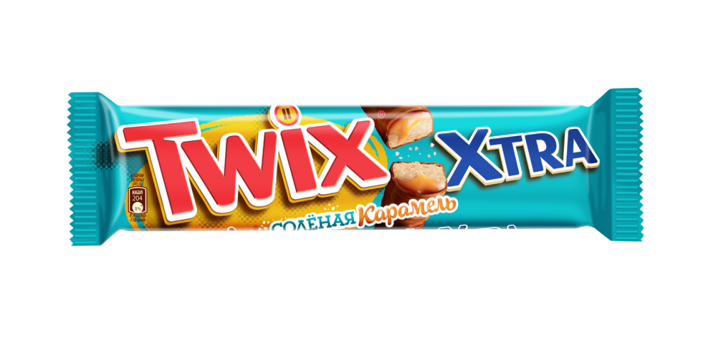 Батончик Twix Xtra шоколадный соленая карамель, 82г