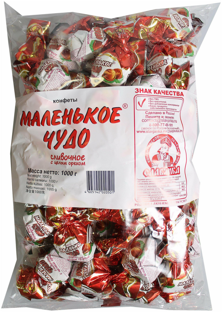 Конфеты Славянка Маленькое чудо сливочные, 1кг