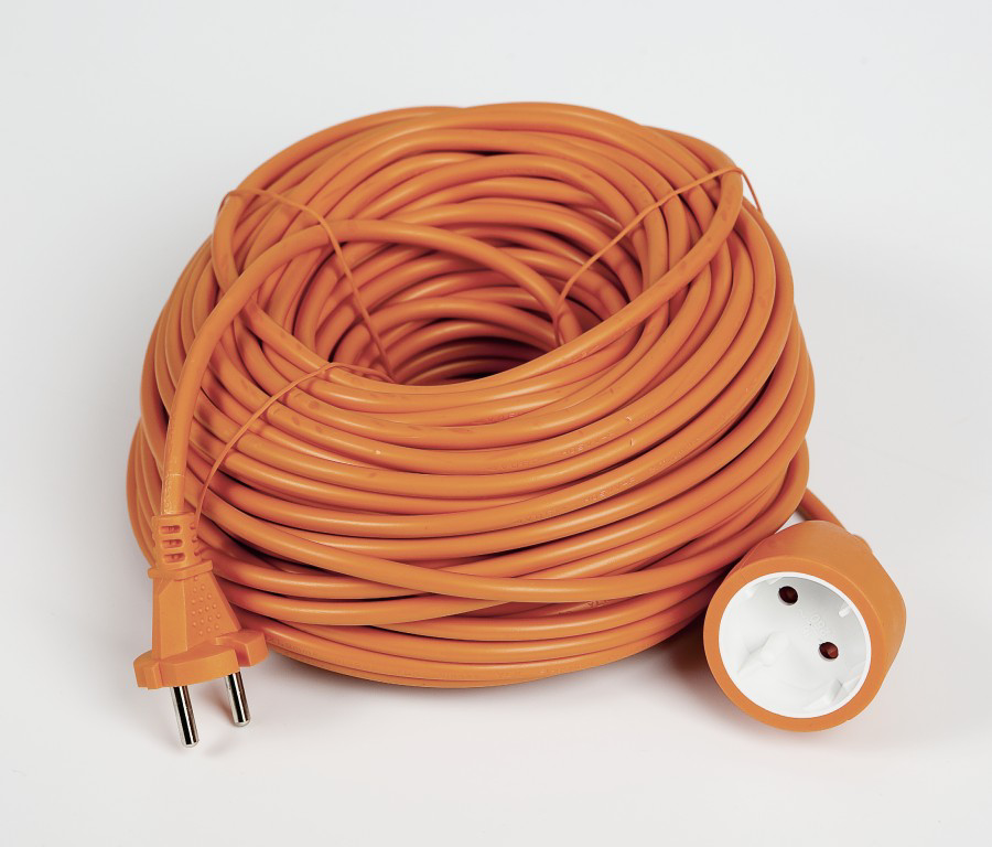 Удлинитель Electraline 1 розетка выносной цвет оранжевый 20 м