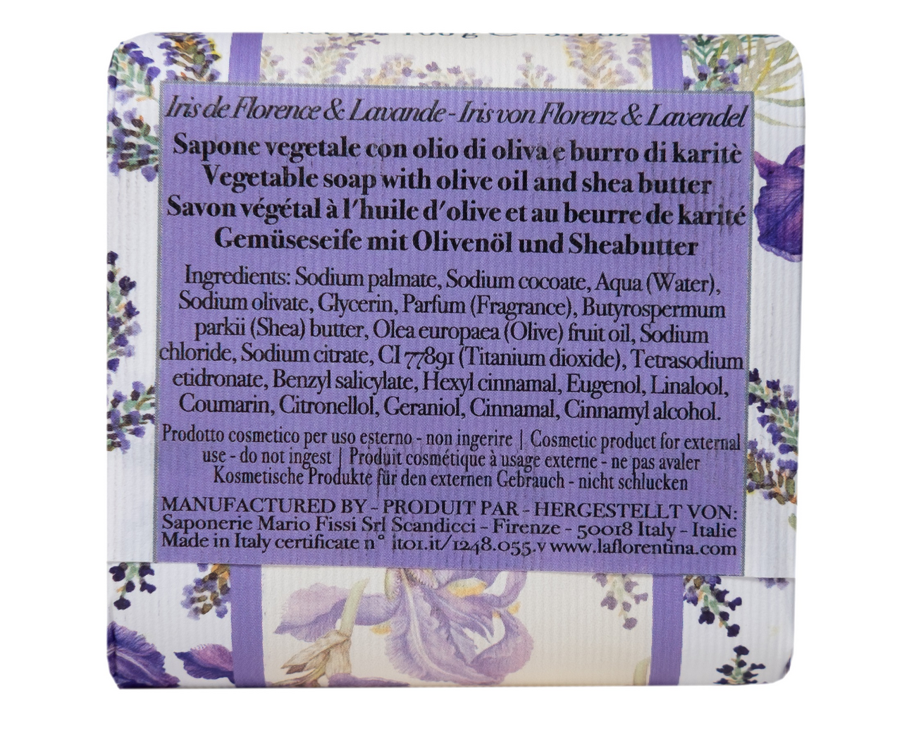 Мыло La Florentina Ирис и лаванда, 106г