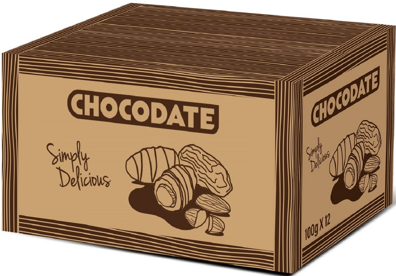 Конфеты Chocodate финики с миндалем и карамелью, 100г