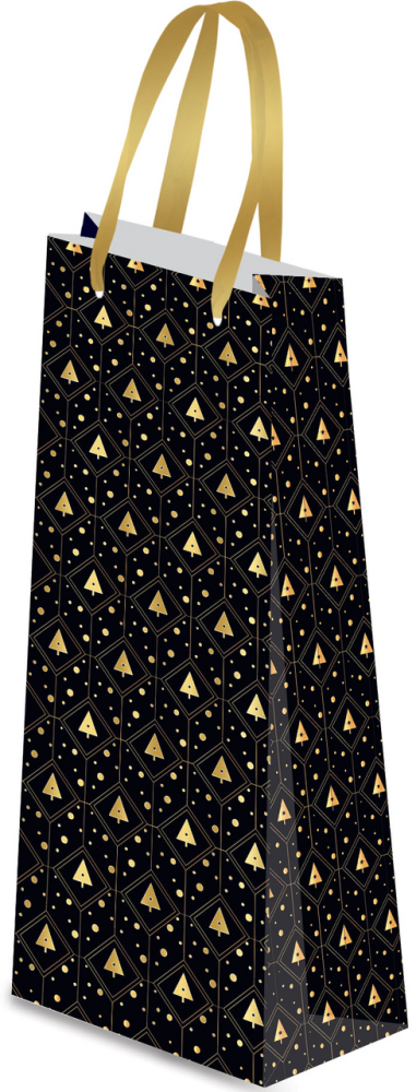 Сумка Academy Style под бутылку тиснение, 12см x 36см