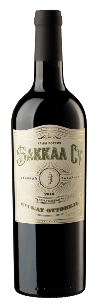 Вино Валерий Захарьин Баккал Су Мускат Оттонель белое полусладкое, 0.75л