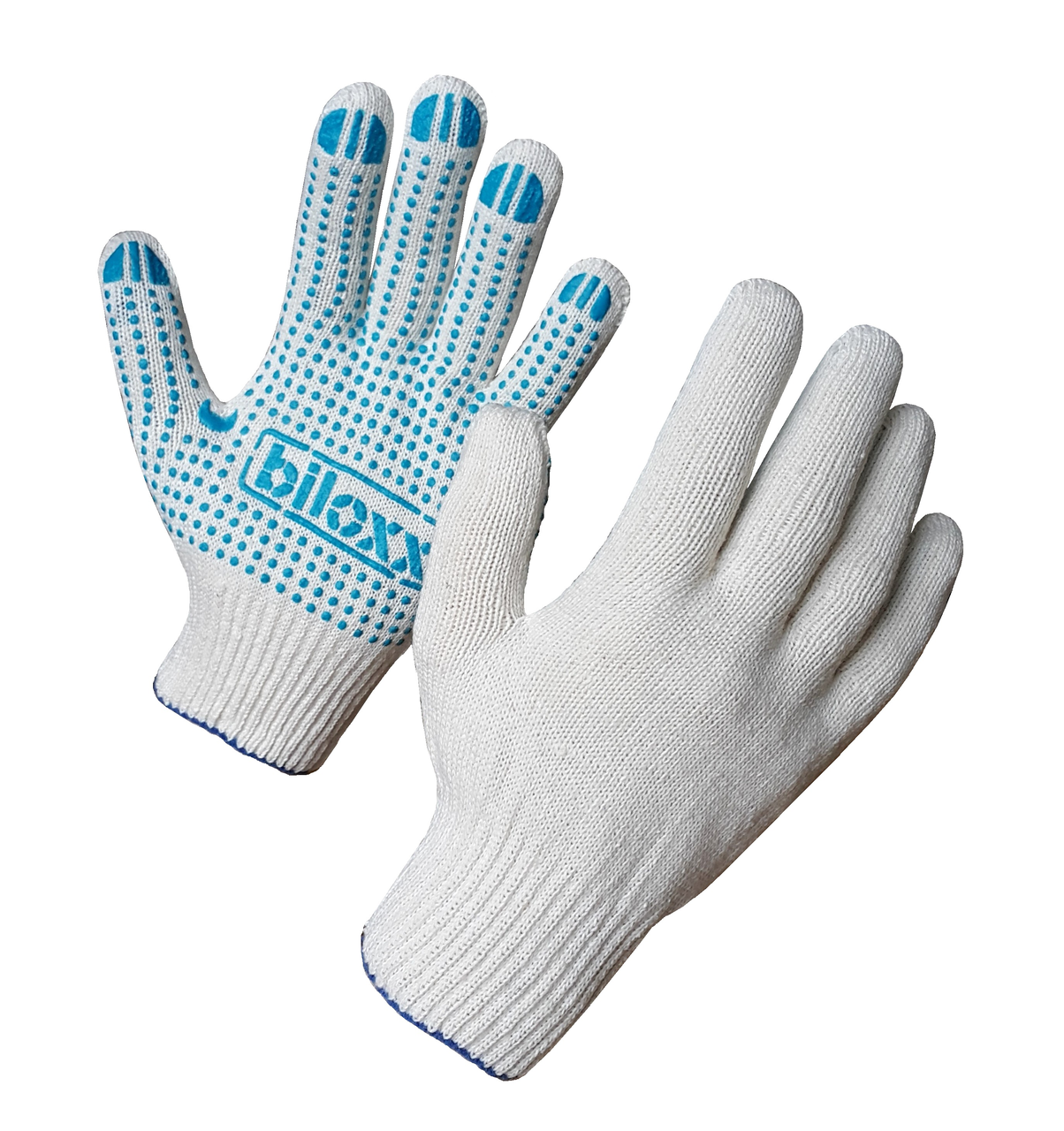 Перчатки Biloxxi хлопчатобумажные с ПВХ покрытием, 12 пар