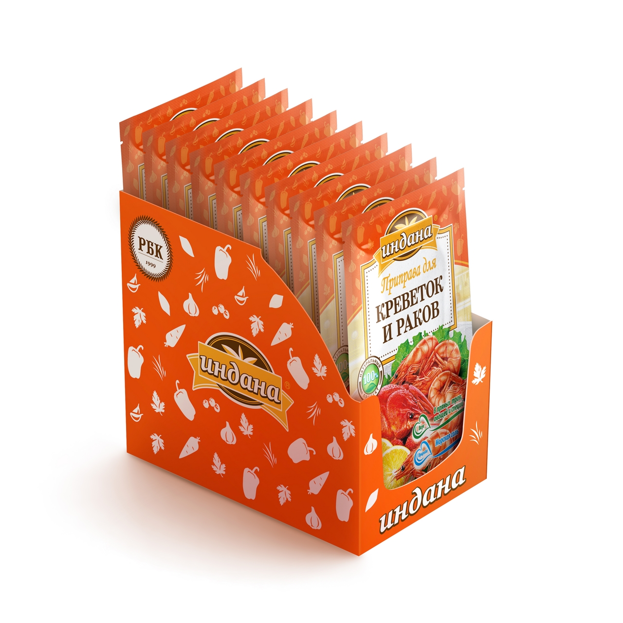 Приправа для креветок и раков Индана 15г