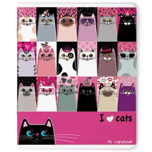 Тетрадь Альт в клетку в ассортименте, 96л