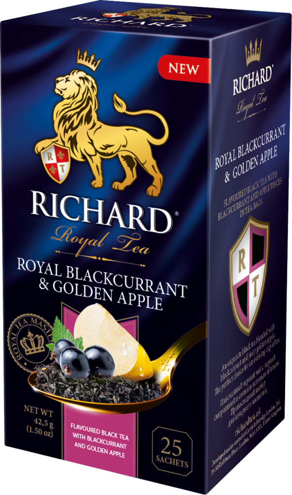Чай Richard Royal Blackcurrant & Golden Apple (1.7г x 25шт), 43г