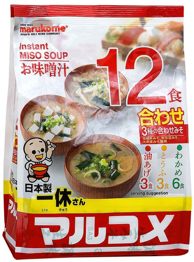 Основа для супов Marukome мисо быстрого приготовления ассорти 241,1г