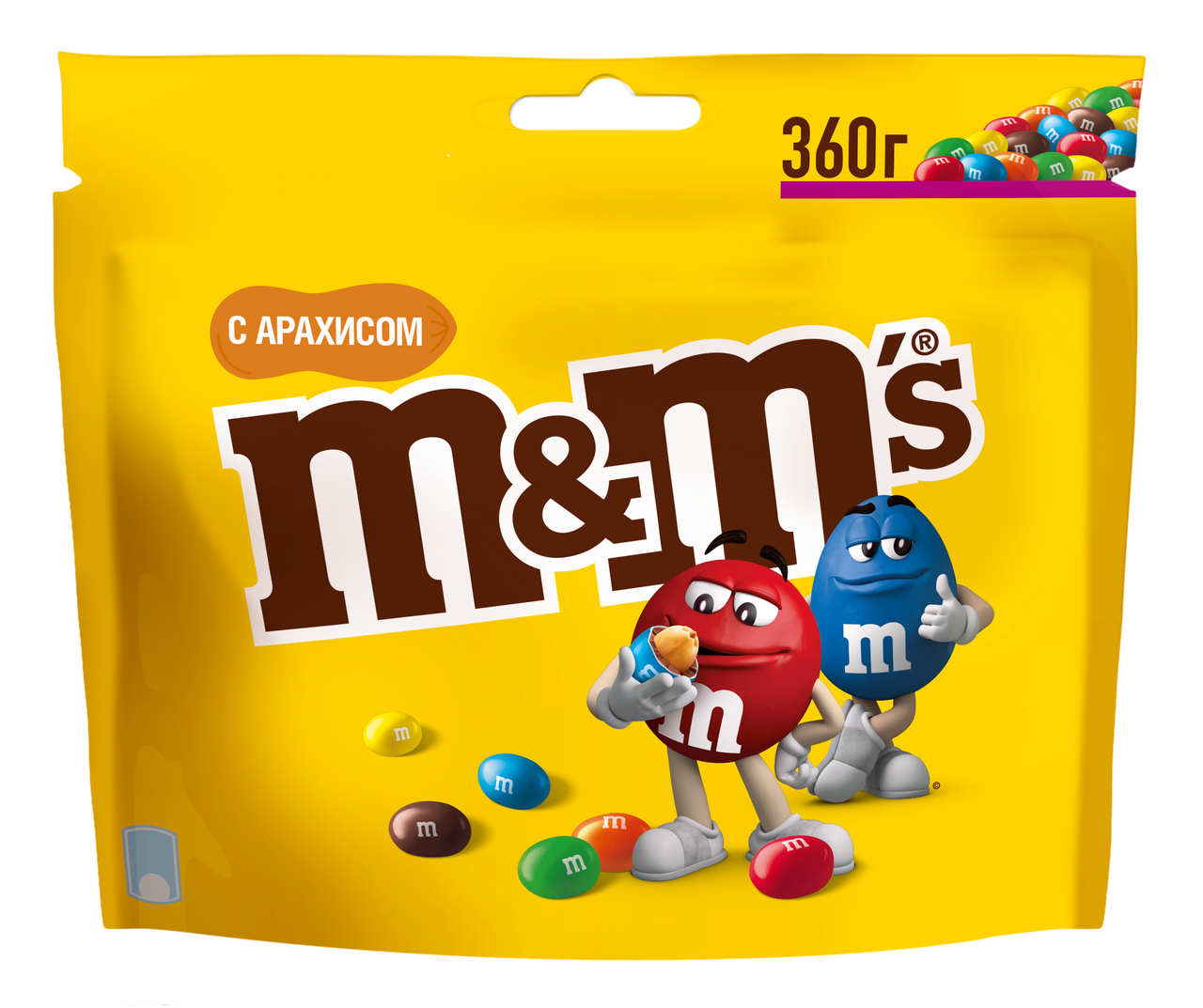 Драже M&M's с арахисом 0,36кг