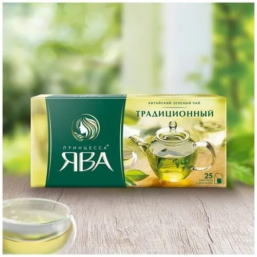 Чай Принцесса Ява Традиционный зеленый (2г х 25шт), 50г